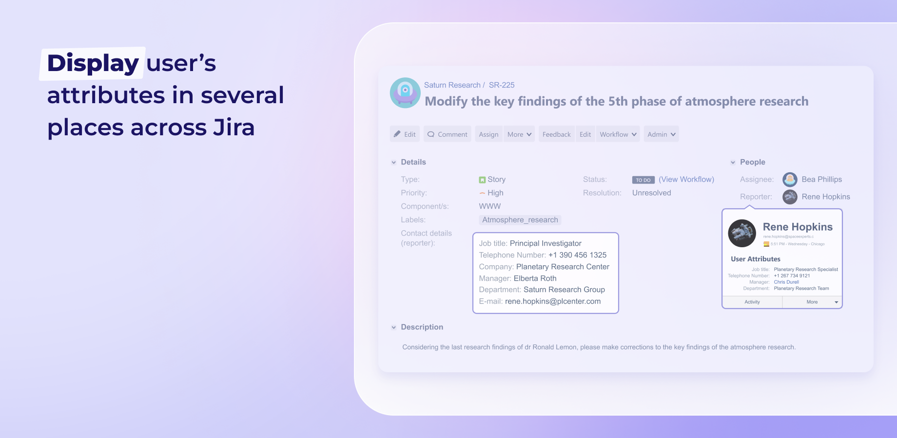 Improve communication between users with extra user attributes