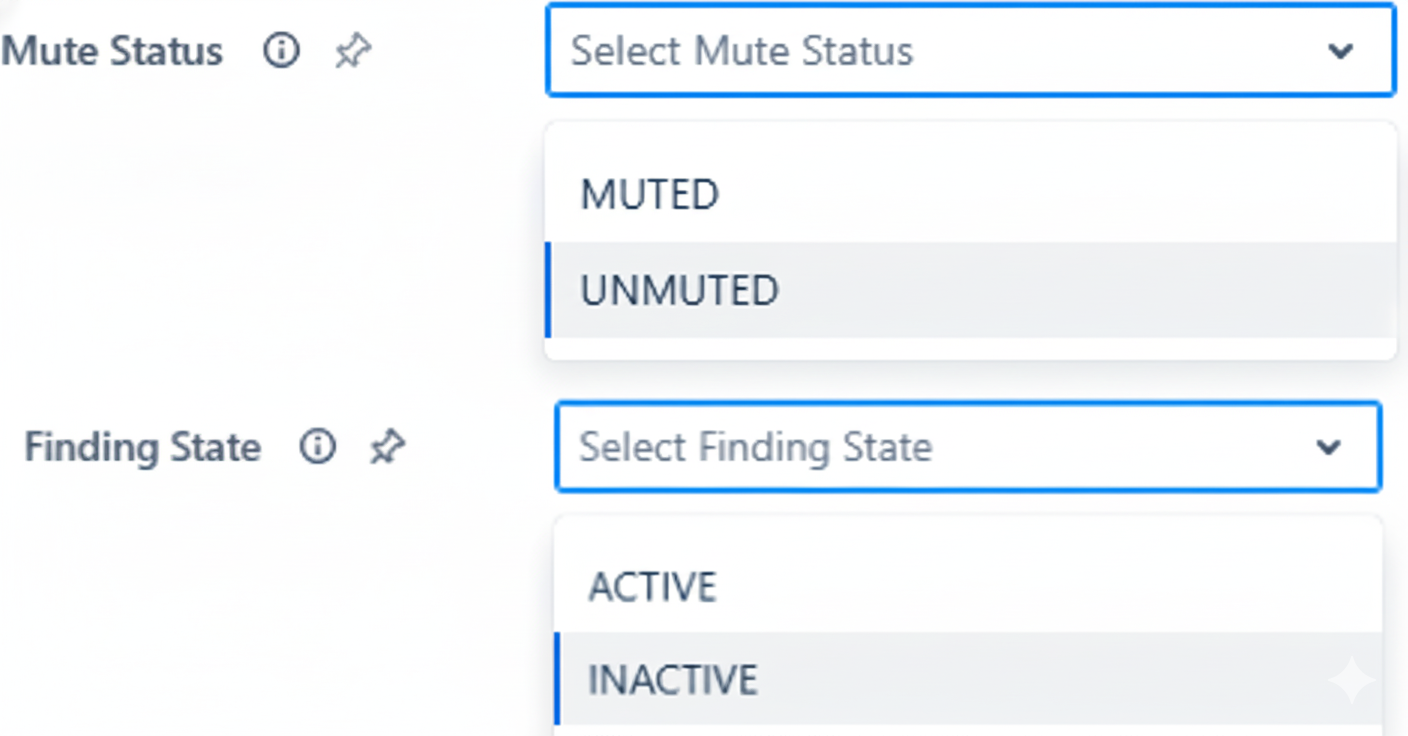 Two way sync for mute status and finding state