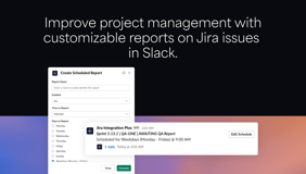 Generate a daily scrum report of relevant Jira issues in Slack.