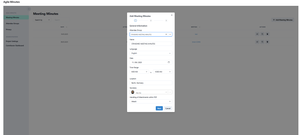 Attendee Group Integration in Minutes
Clicking on a predefined attendee group auto-populates key meeting fields, reducing manual entry and maintaining consistency.