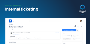 Support IT, Ops, and Service teams with Jira Service Management. Connect Microsoft Teams for faster incident management and internal ticketing, keep requests and updates in sync, and ensure structured workflows.