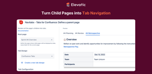 Generate a tab navigation from the child pages of a defined parent page.