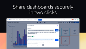 Create public links to share your dashboards outside Jira without giving internal access to your instance. These public links can be protected with passwords for increased security. No more manual work creating reports!