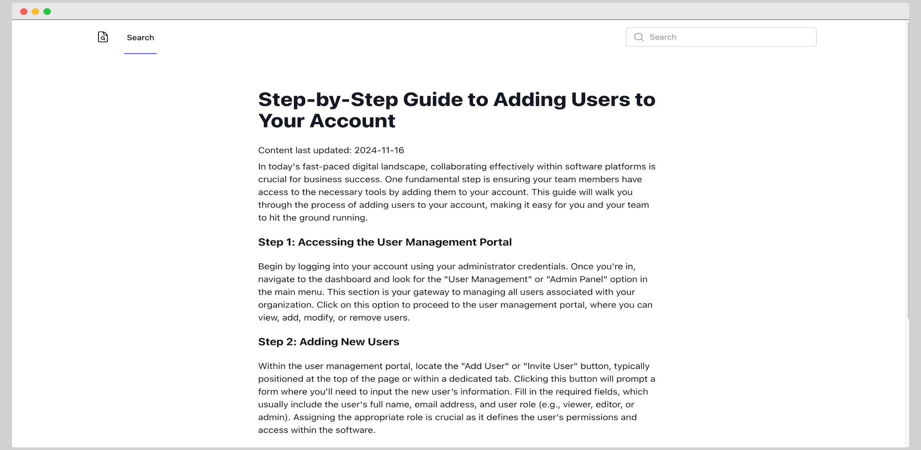 Full page rendered in Astro Docs