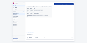 The same assistant in Confluence: one installation, shared history, switch between Jira and Confluence in one click.