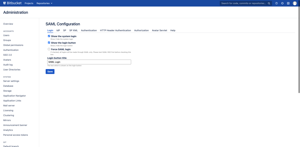 Configure you SAML IdP server, configure the title of the SAML Login Button