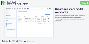 Create and share model workbooks in Confluence with custom templates