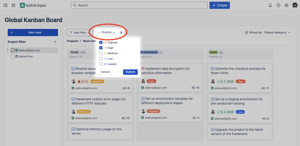 To filter by Priority, click “Add filter” button. Then simply choose the particular types of priorities you want to see and click “Submit“.