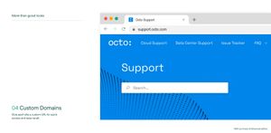 Custom domains: Give each site a custom URL for quick access (subject to the domain your organization owns).