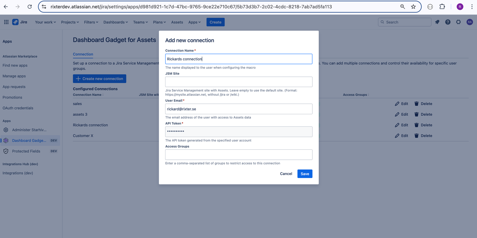 Easily connect to multiple Atlassian Assets instances. — no complex setup required. Just a few clicks and you’ll have a unified view of all your assets, right inside your Jira dashboard.​