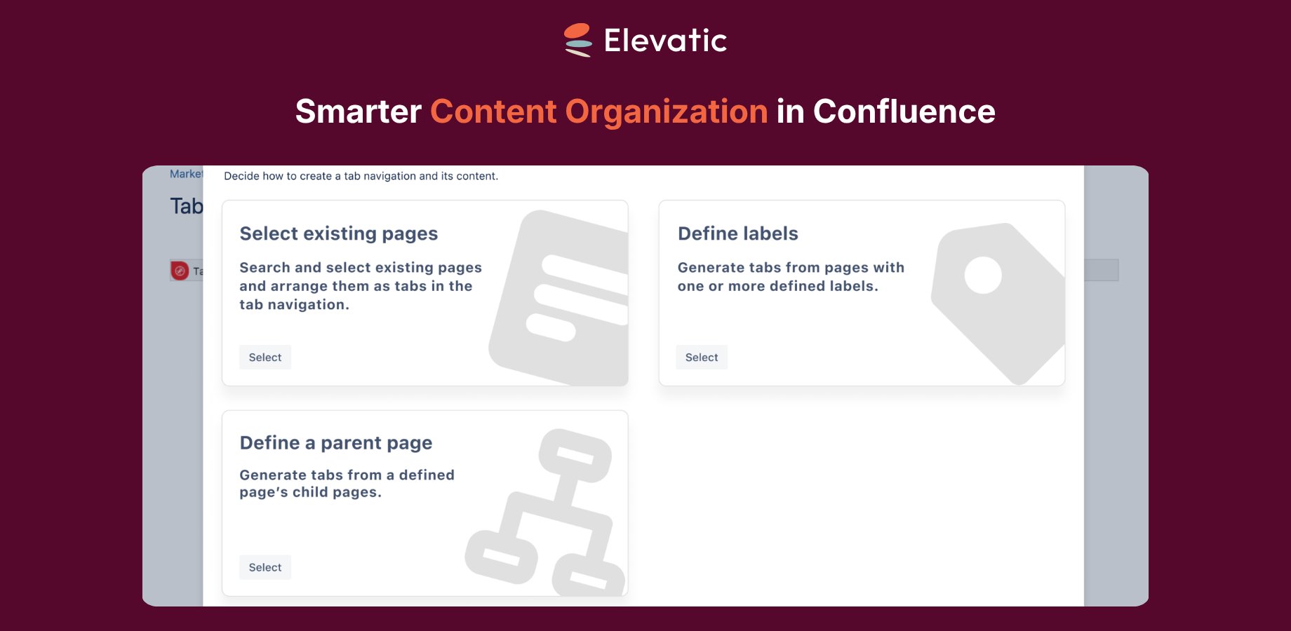 Effortless Tabs in Confluence! Leverage the Tab Wizard or local macros to organize your content quickly.