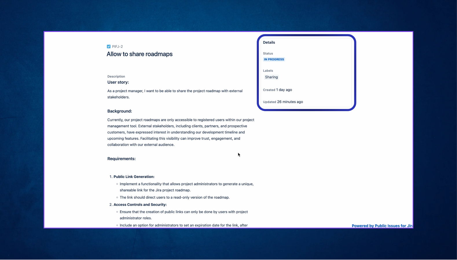 ​Take your stakeholder communication to the next level with real-time updates.