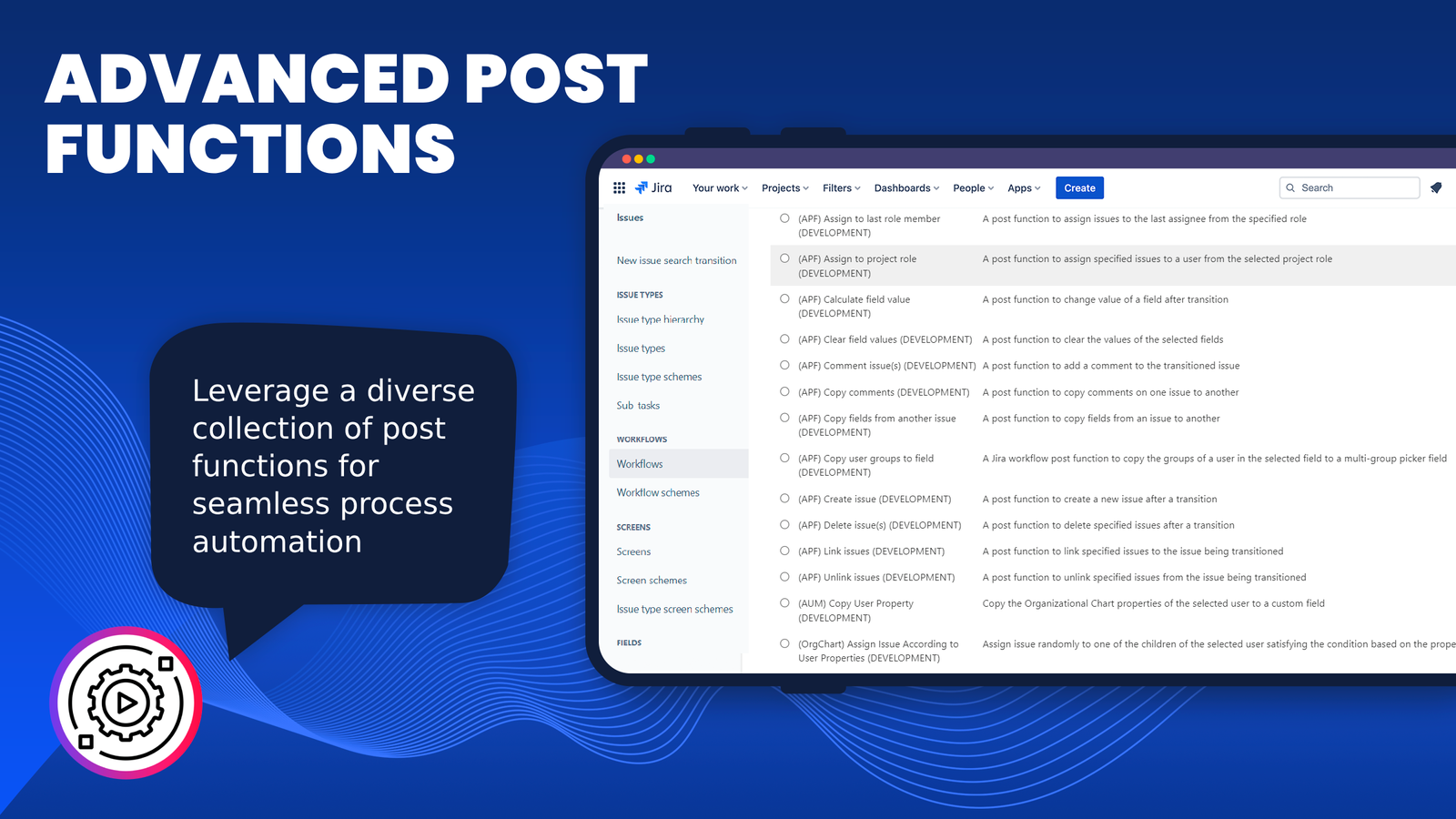 Diverse collection of post functions