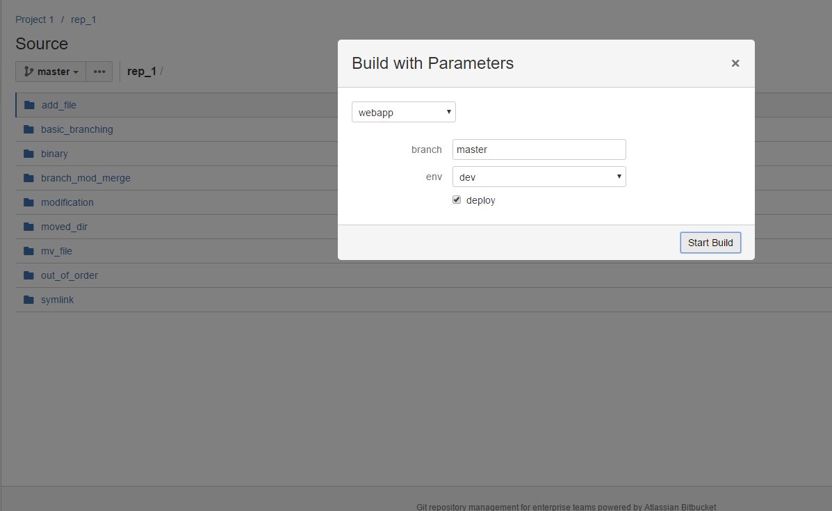 Manual Build Button