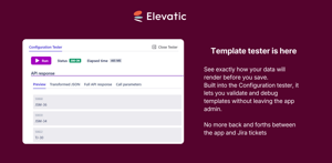 The Template tester is here