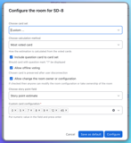Choose predefined card set or define the custom ones. Configure the room for offline voting and choose the target estimation point field