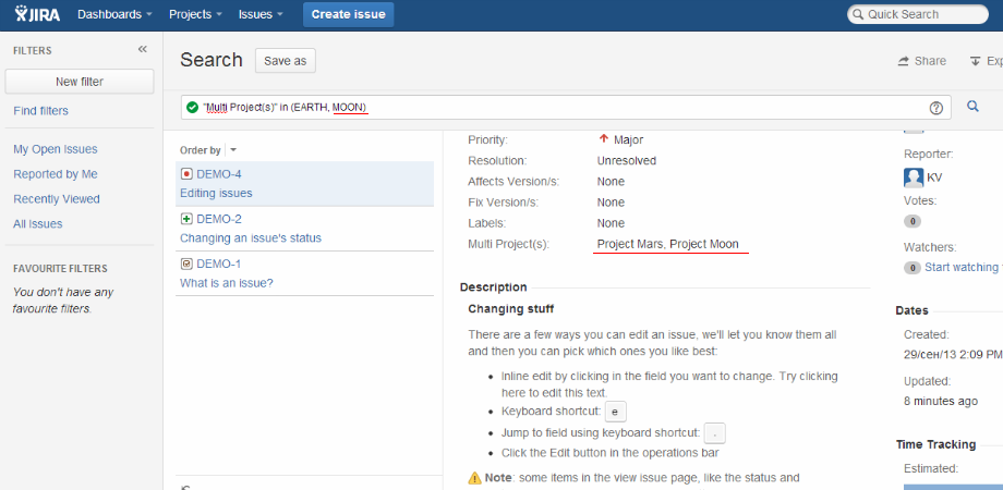 Simple and advanced custom field search