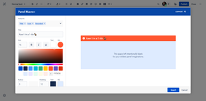 Change title background color