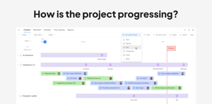 Gain a clear detailed view of every stage of your project aligned with milestones, sprints and releases. Share the view with your team or external stakeholders via a link or PDF export.