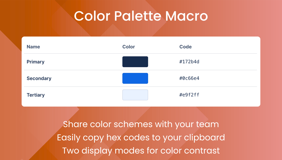 Color Palette Macro