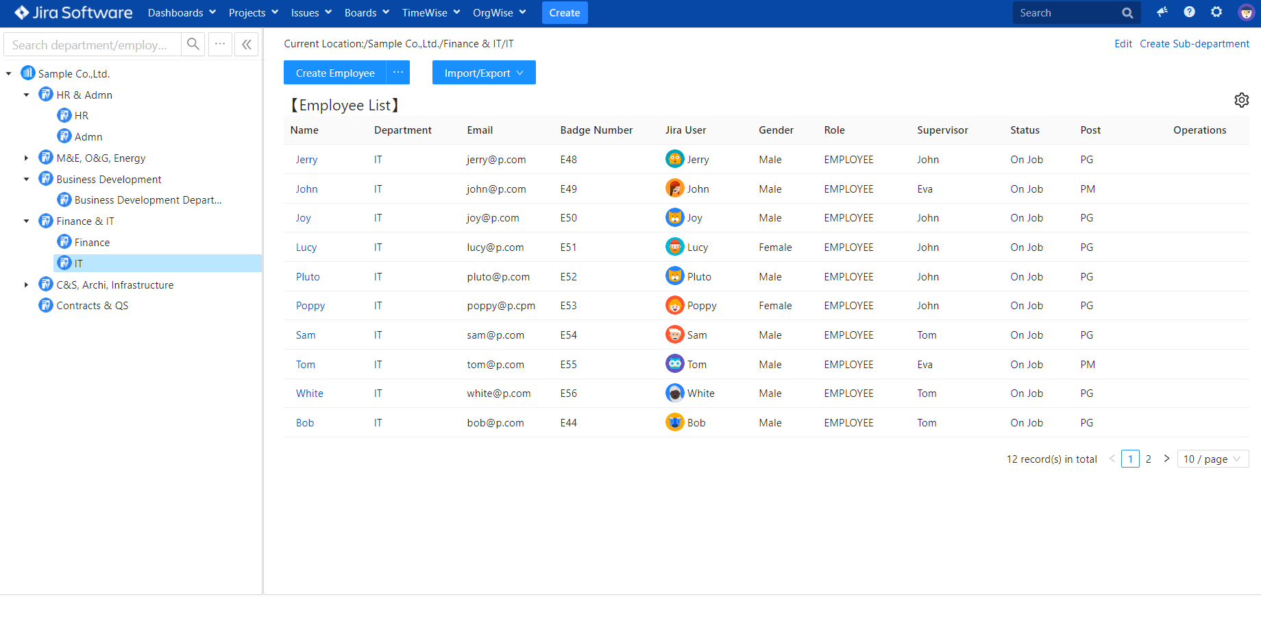 You can build your organization & department structure in the Jira world to improve efficiency. For example, you can grant project permissions and assign issues according to the real organization structure.