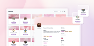 Browse your organization's people directory with profile cards, department and skill filters, and quick access to contact details, all within Confluence.