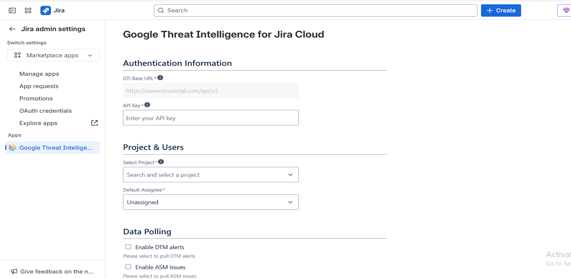 Google Threat Intelligence for Jira Cloud