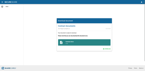 Recipients outside your Confluence organization can access documents shared with them in their Sharecurely inbox. Accessing documents requires only verification of ownership of their email address.