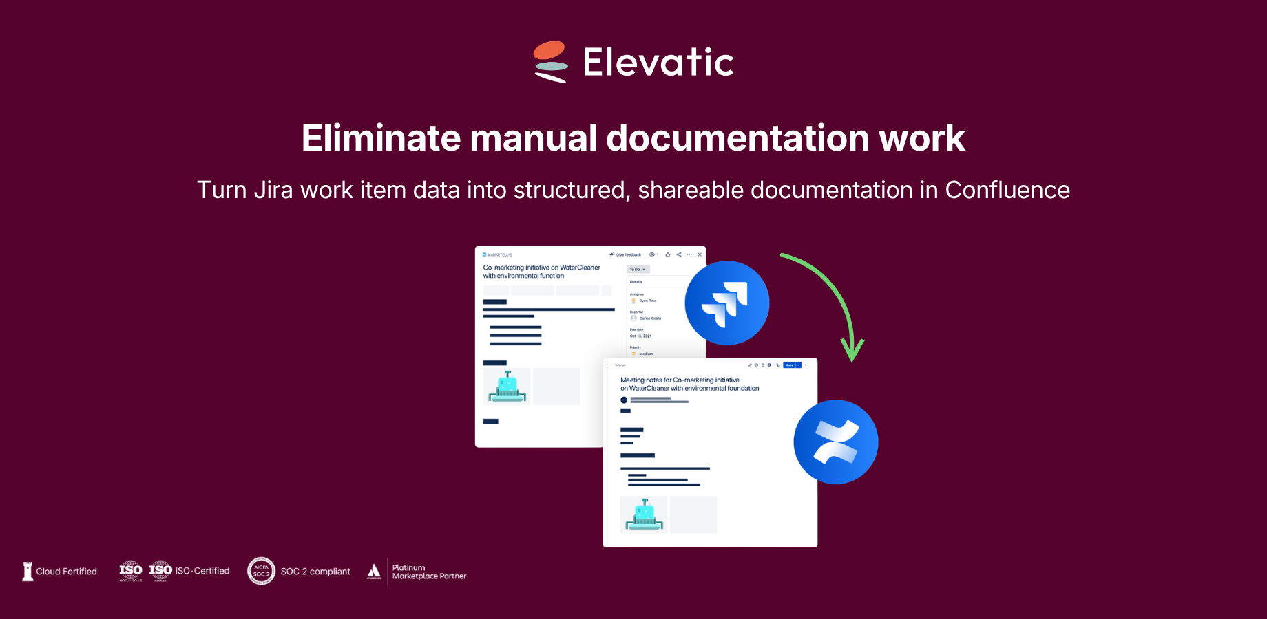 Eliminate manual documentation work: Turn Jira work item data into structured, shareable documentation in Confluence