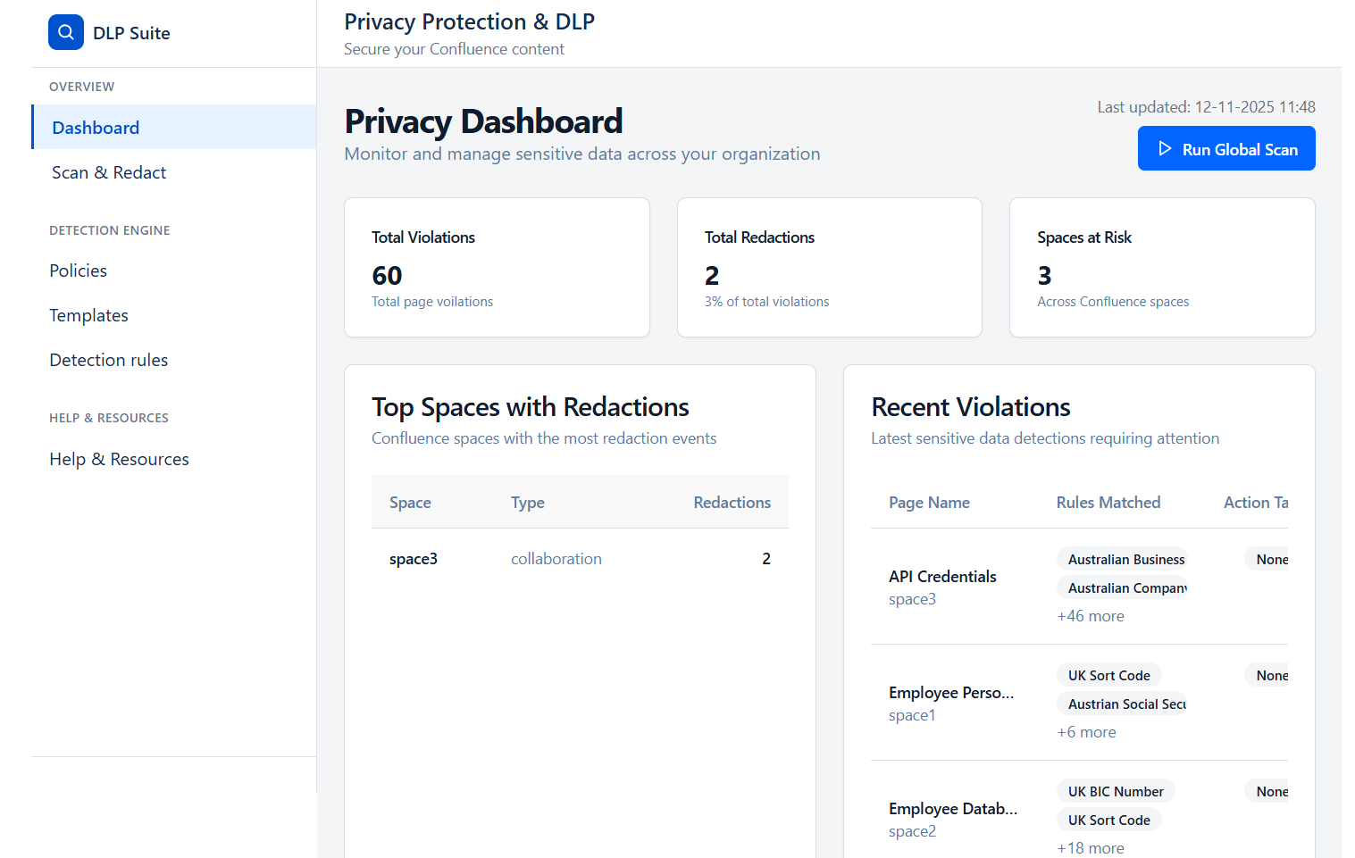 Protect Personal Information