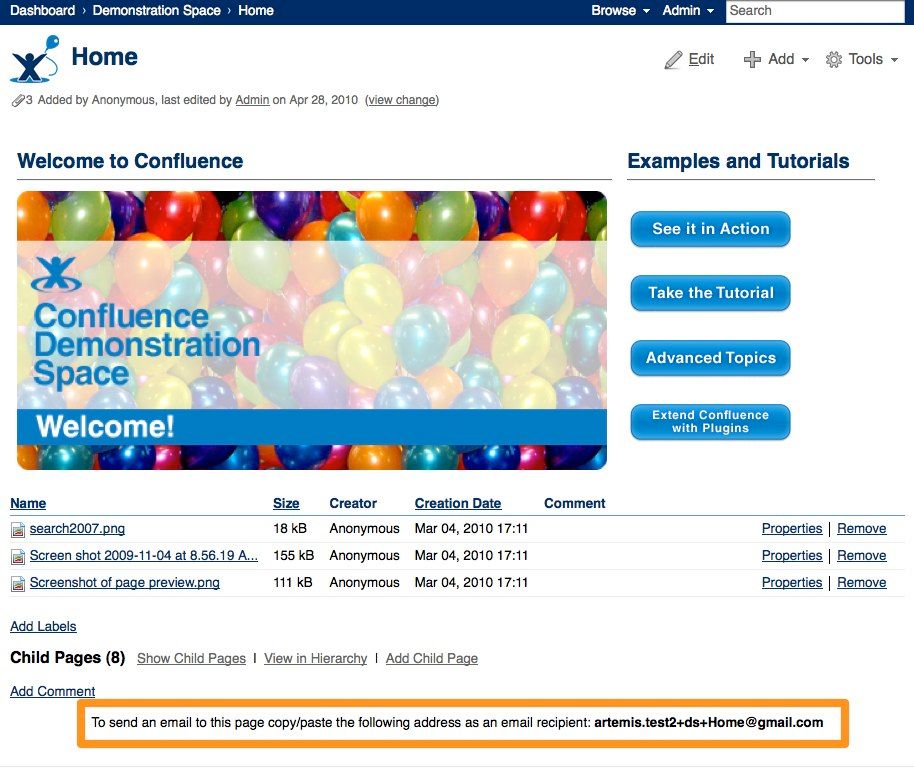 Each page can have its own email address (though this is not required and there are many ways to route pages to the right location in your wiki)