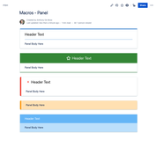 Panel macro examples
