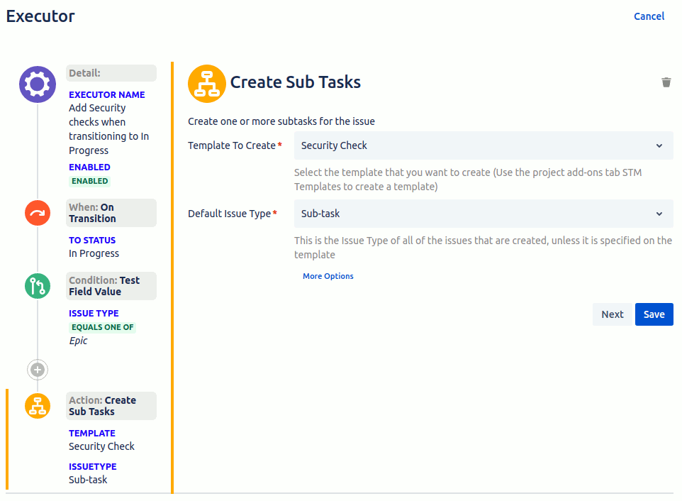 Create templates automatically during workflow transitions