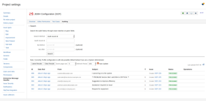New in 2.1.9: Project Administration tab, allowing the delegation of project-specific JEMH tasks. This allows them to monitor incoming emails for their project, run test cases, and manage ad-hoc permissions.