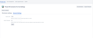 In the Administrator area, you may configure certain values like Issue Limit or Fields Threshold.