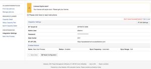 Integration Setting