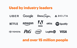 Used by over 15 million people across some of the world's top companies.