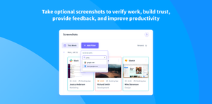 Take optional screenshots to verify work, build trust, provide feedback, and improve productivity