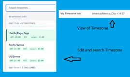 Timezone Search and view