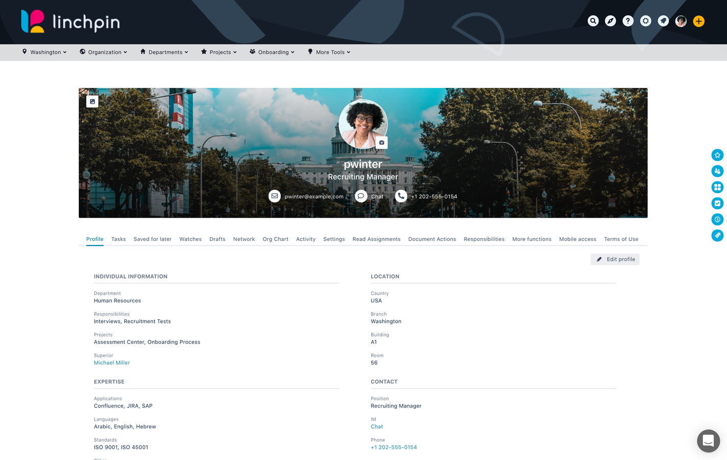 Reduce the complexity of your intranet for your users based on language, country, location, department, role, and other profile information.