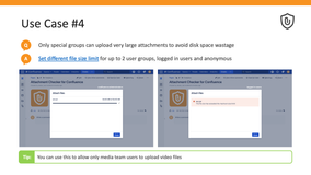 Set different file size limits for different groups of users