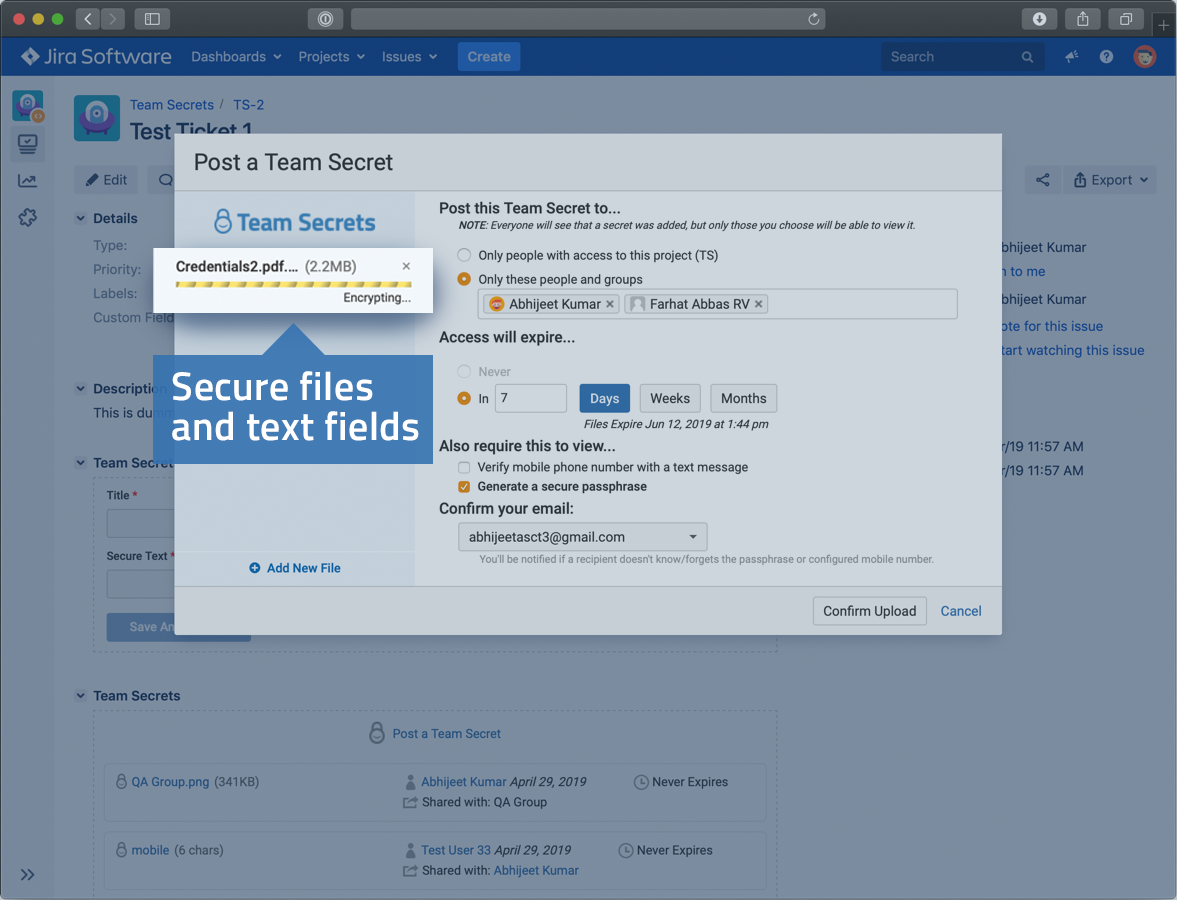 Privacy for Files and Fields