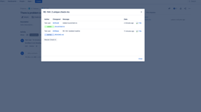 Detailed Azure DevOps/TFS check-in logs now visible within your Jira dev panel.