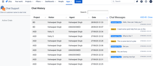 Chat History view
