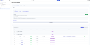 Users tab showing users in Jiraproject50 space with groups and members, roles like Service Desk Team and Customers, product badges for Confluence, Jira and JSM, sortable columns for status, dates and inactivity