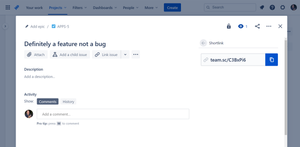 Shortlinks button clicked