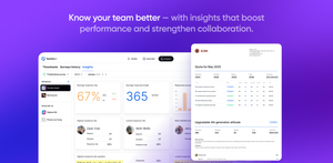 Explore Insights Like Never Before: Teamline's dashboard delivers AI-powered analytics, offering deep dives into team performance and productivity.