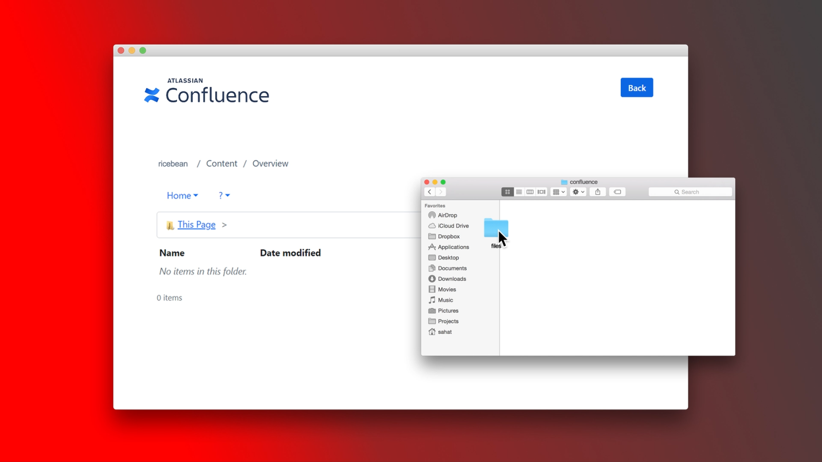 Share your local files simply with drag and drop.