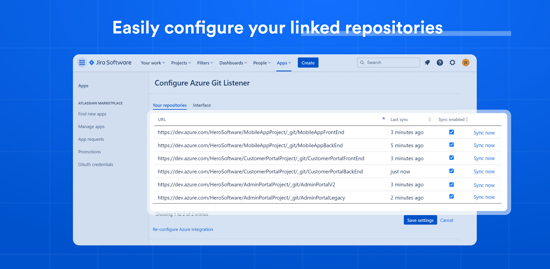 Easily connect to Cloud or On-Premise Azure DevOps
