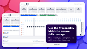 Use the Traceability Matrix to ensure full coverage. Make sure all your testing items are safely covered by related ones.